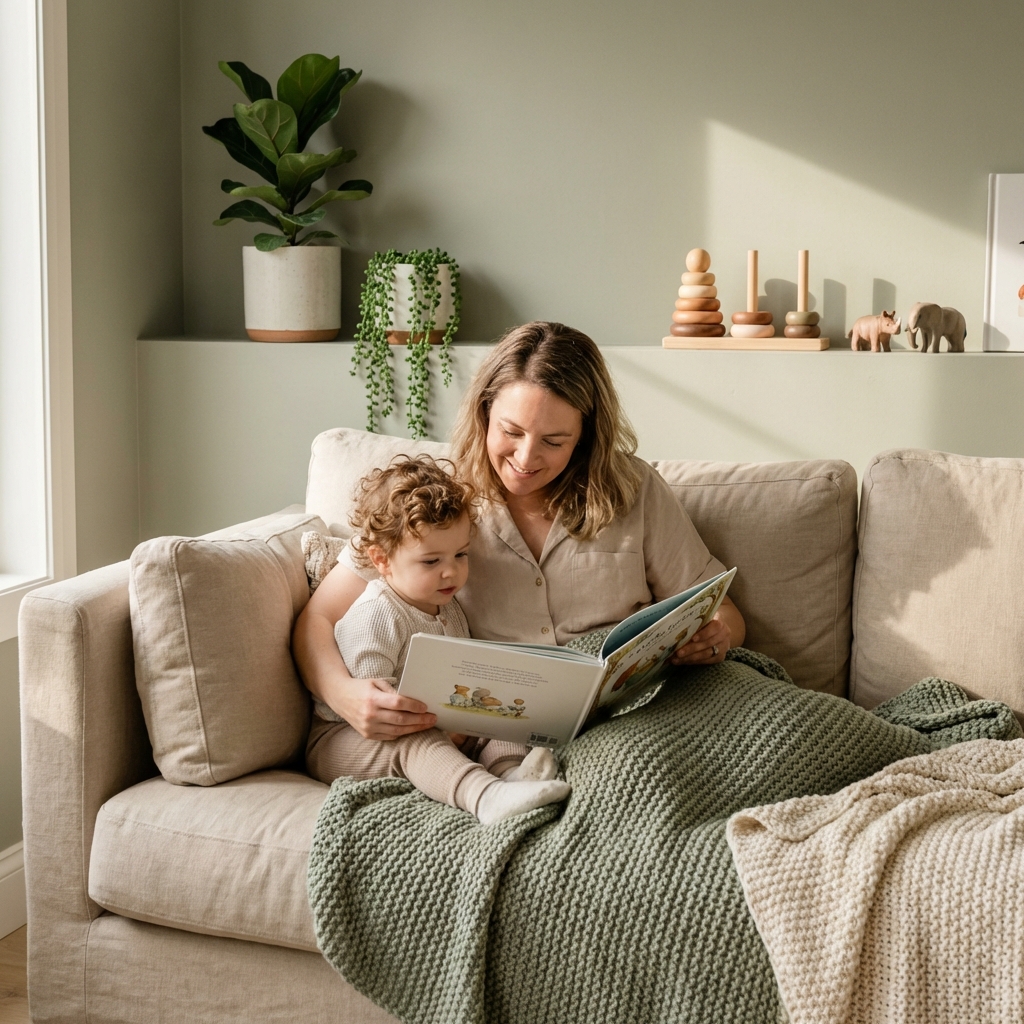 Moment de lecture parent-enfant